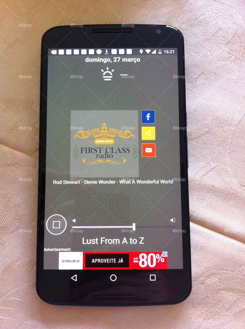 First class radio. App