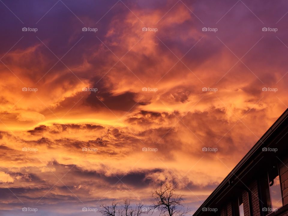 Clouds at sunset