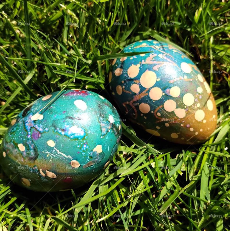 Pysanky Easter eggs, beautiful and traditional, beeswax precisely layered on home-grown free range eggs 🥚💎😍 🍬
