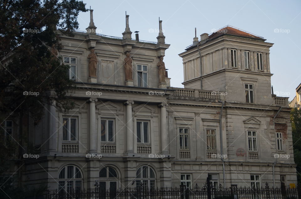 Palace view, Calea Victoriei,Bucharest, Romania