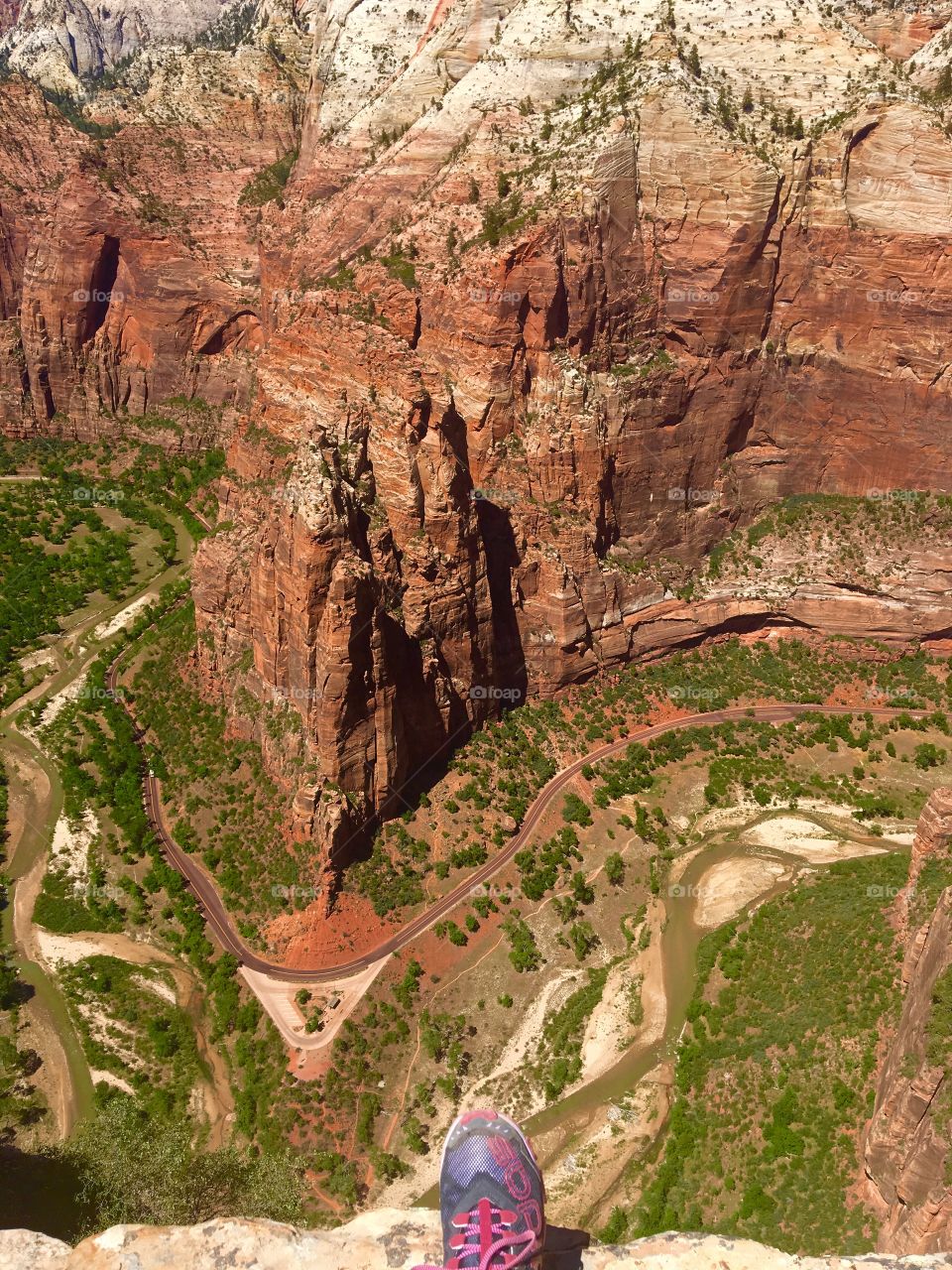 When you take a picture stepping over the edge of Angel's Landing, Zion, UT just to scare your mom. (PS It worked)