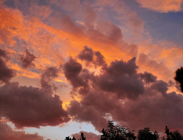 Storm Clouds Coming at Sunset