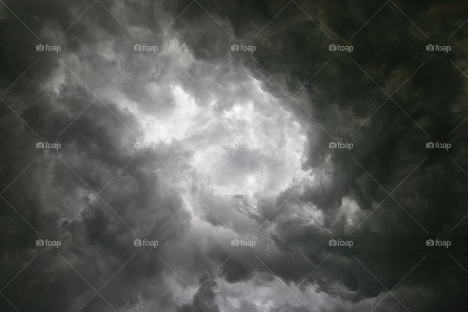Thunder cloud. Dark cloud in the thunder storm