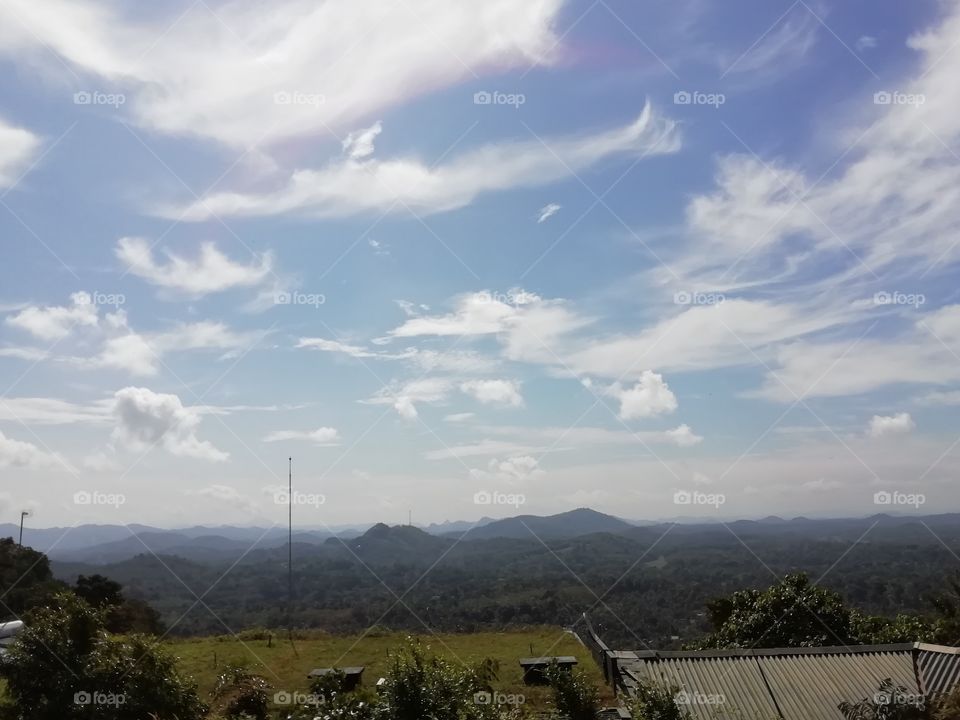 Clear skies #sunny day#mountain range