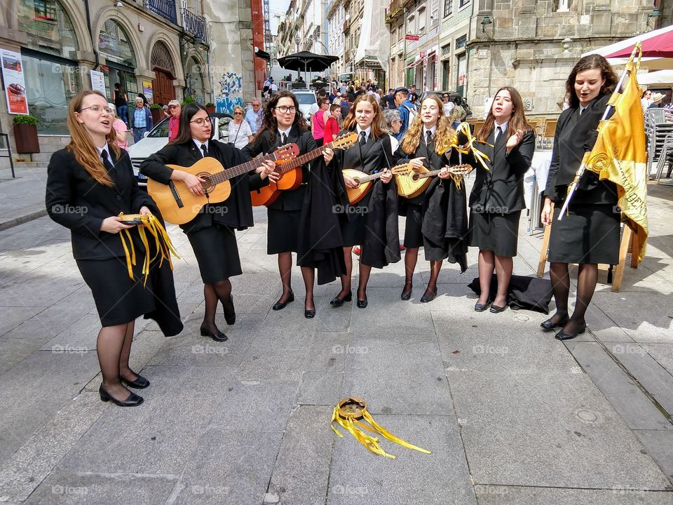 Harry Potter singers in Porto, Portugal