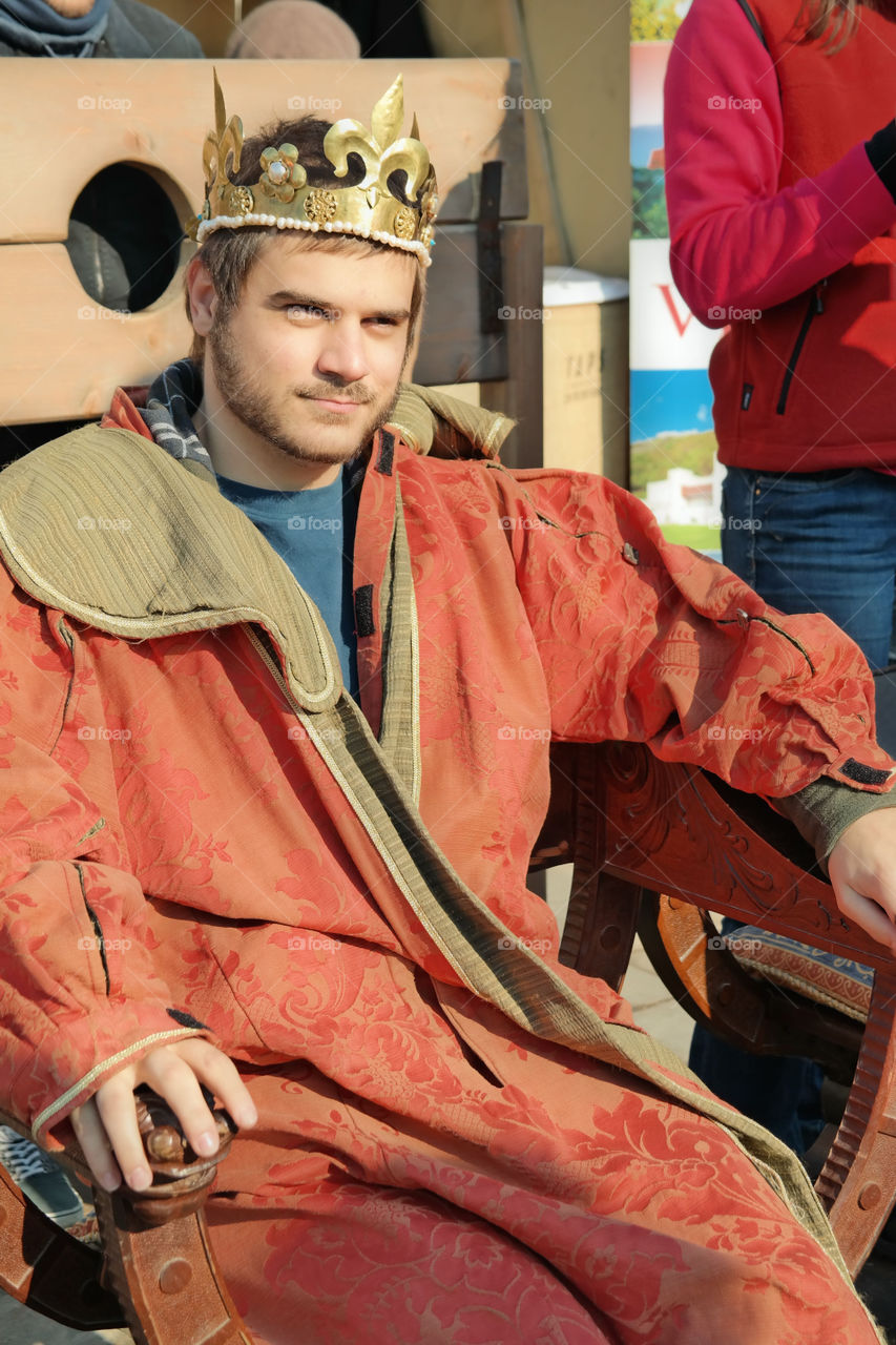 Young king . Pic of my friend, taken in Mohács, Hungary.