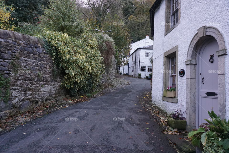 A steep hill in Settle .. just around the corner is a lovely woodland walk.