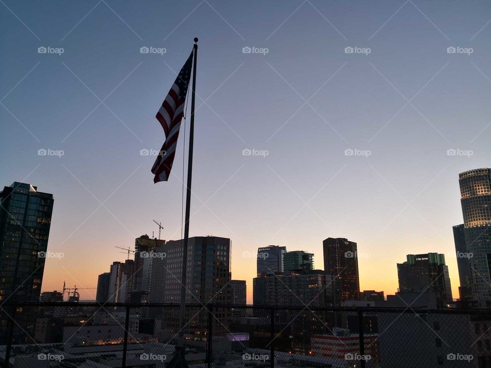 Sunset at Los Angeles