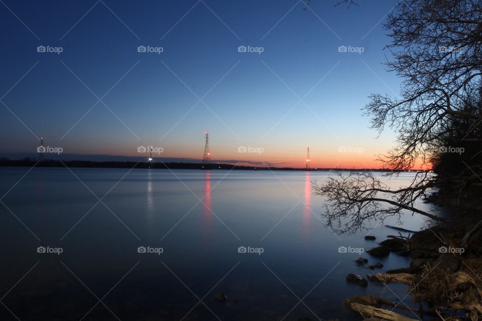 Sunset on Niagara River