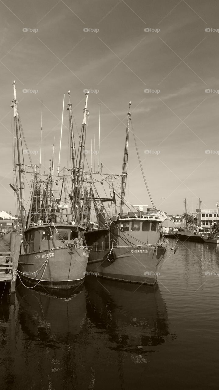 Shem creek shrimp boats