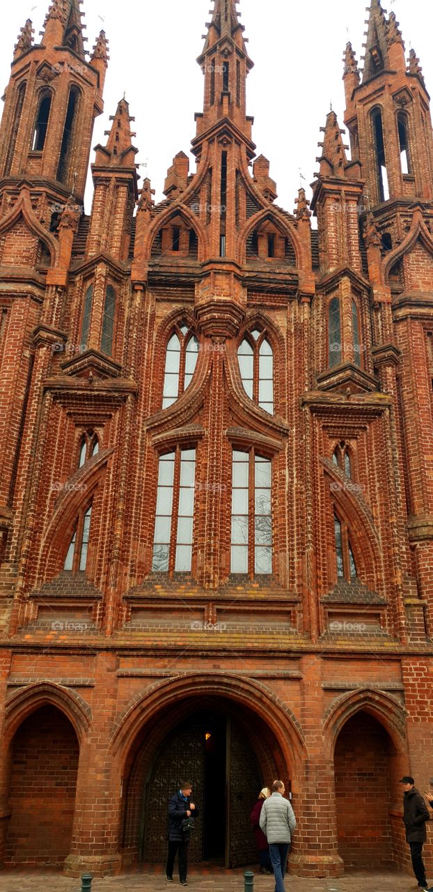 Beautiful catholic church in Lithuania,  Vilnius