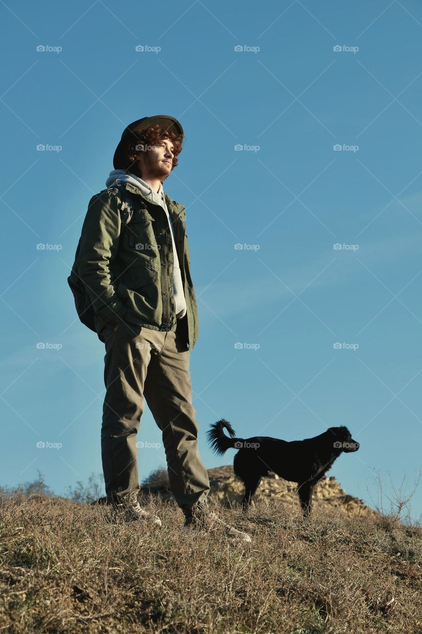 Man with a dog 