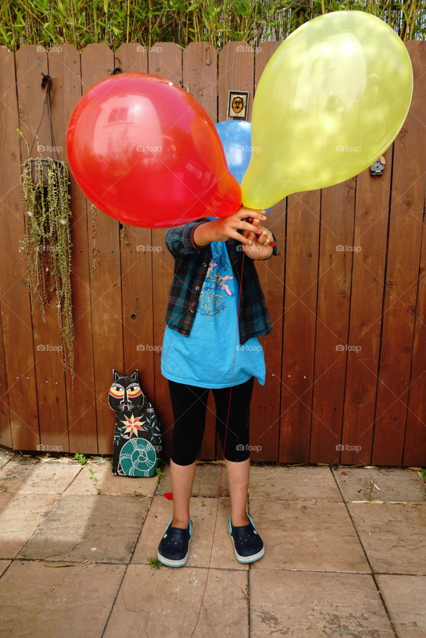 Balloons girl