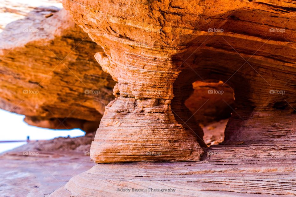 Small column in the desert