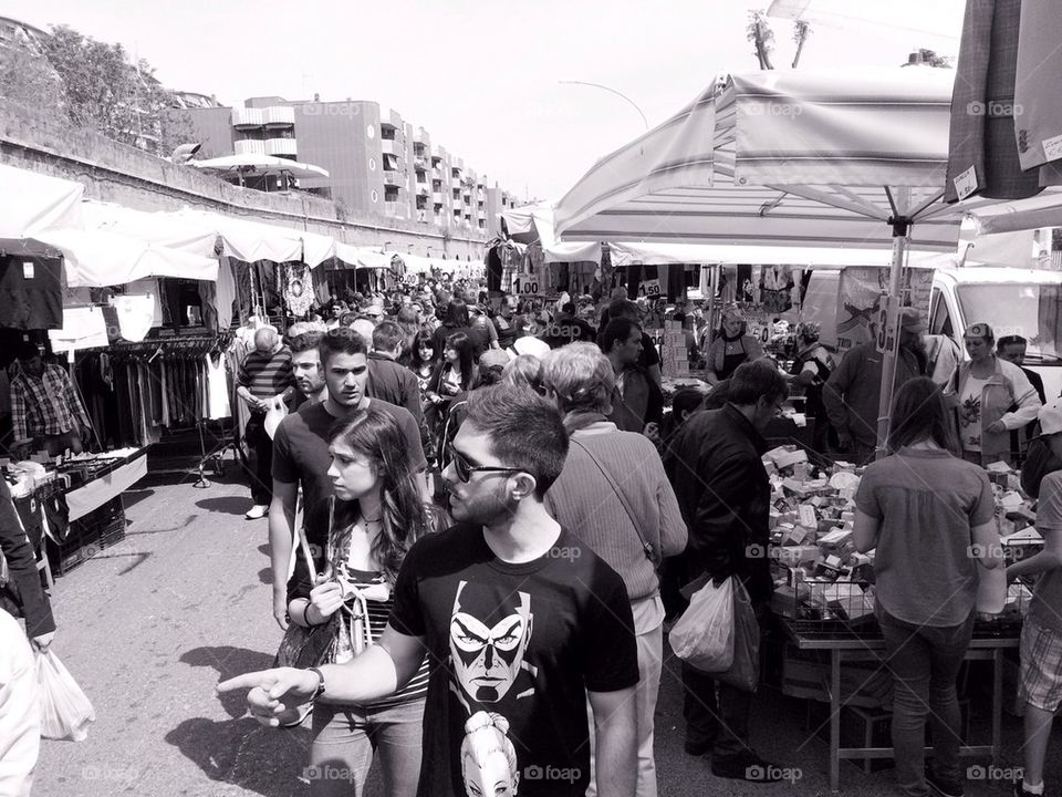 Flea market in Rome