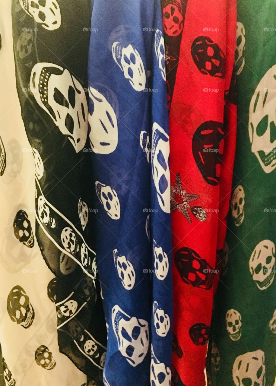 Collection of Alexander Mcqueen scarves 