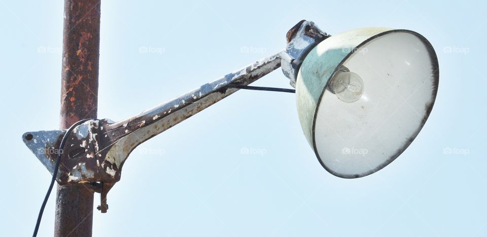 Old industrial lamp