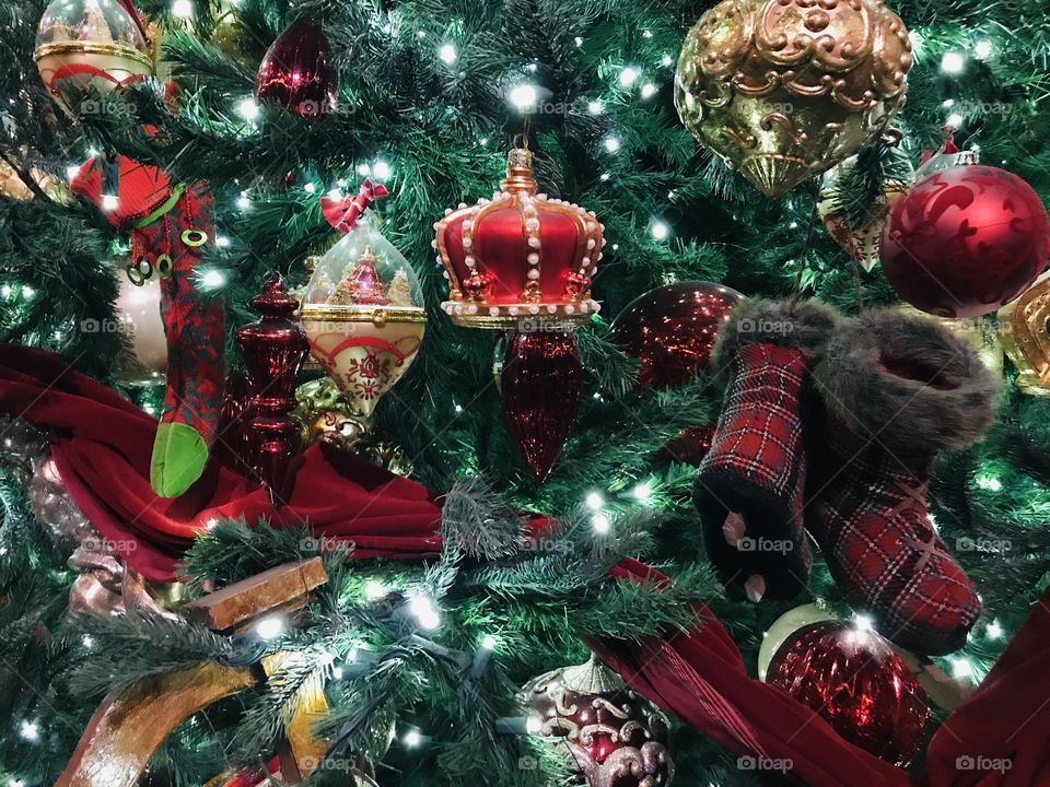 Beautiful Christmas tree decorations