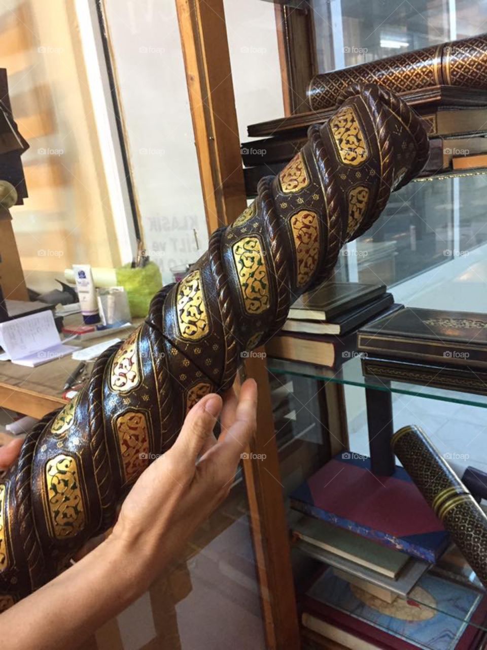 A  hand made “KUBUR” which had been used by Ottoman emperors for imperial edicts.