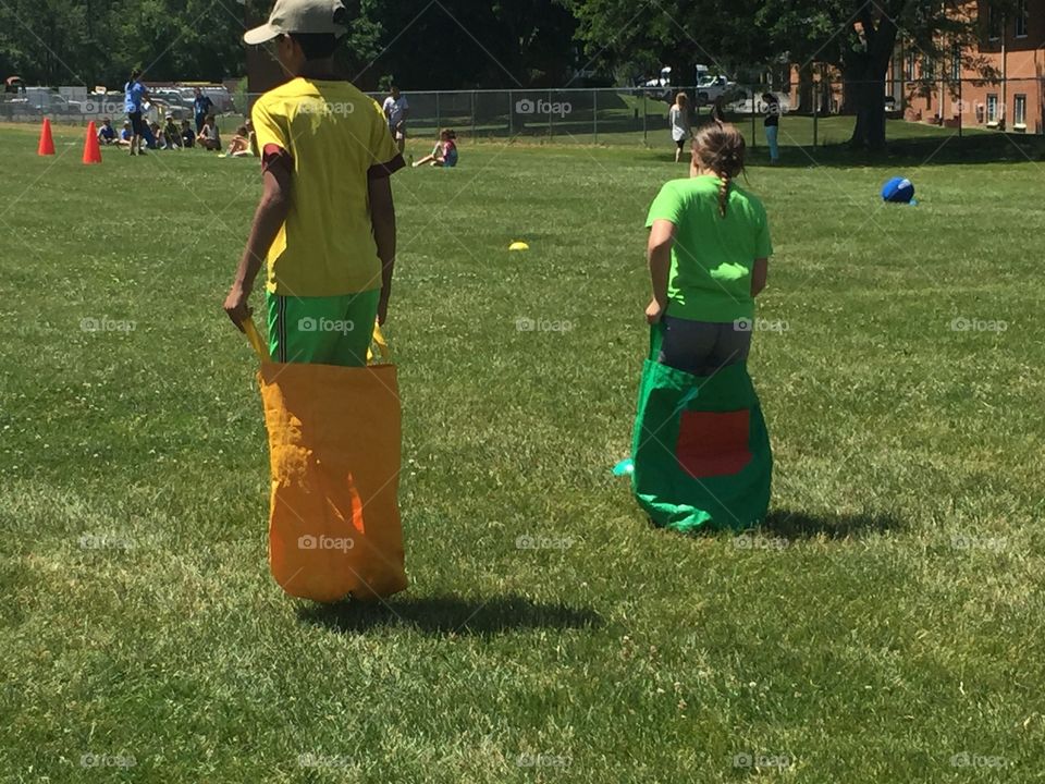 Sack race