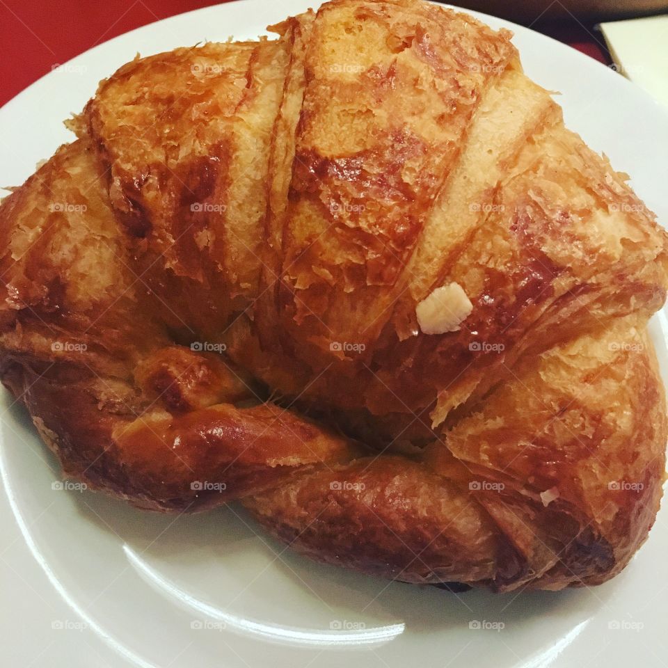 Croissant breakfast