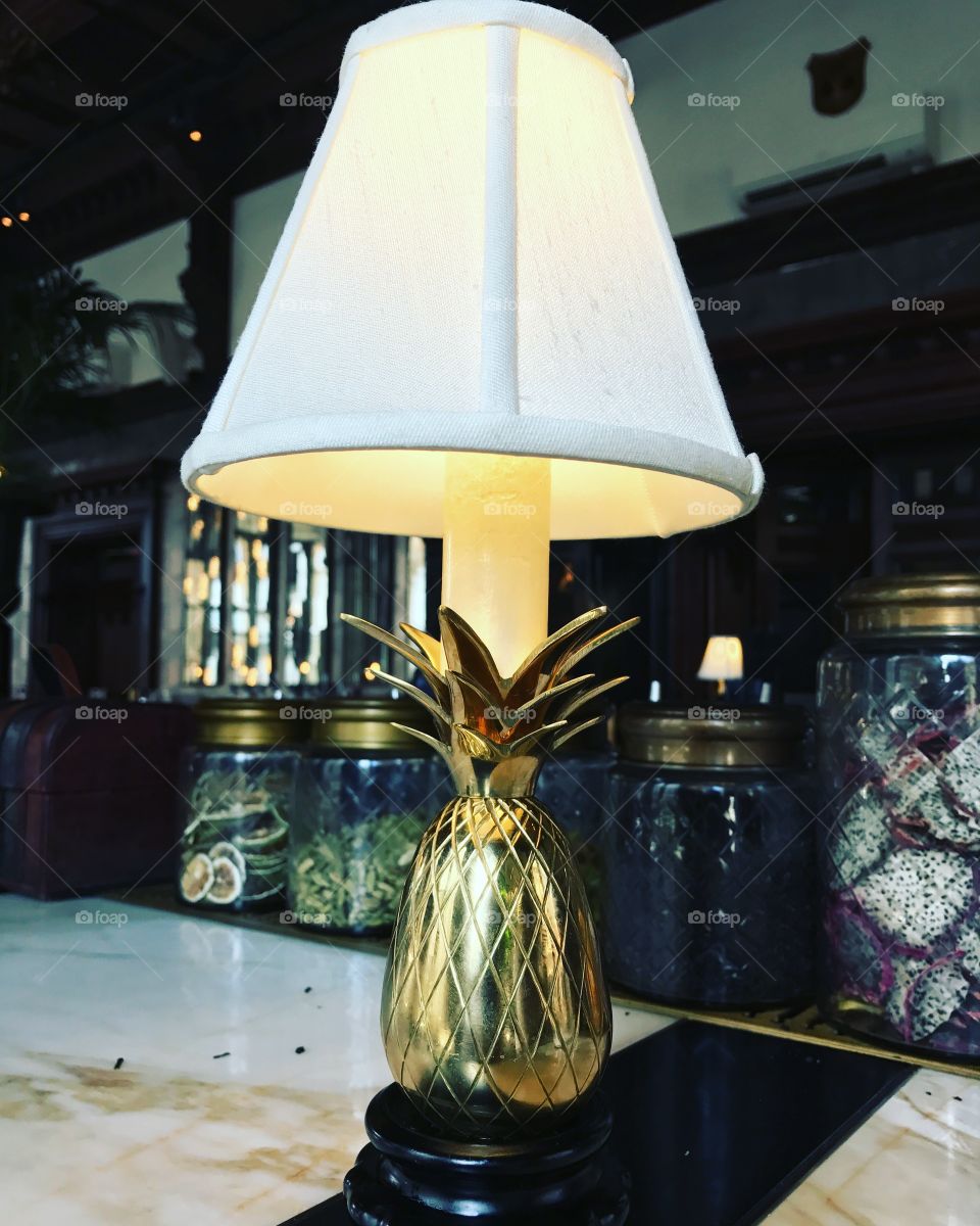 Pineapple lamp Manchester 2017