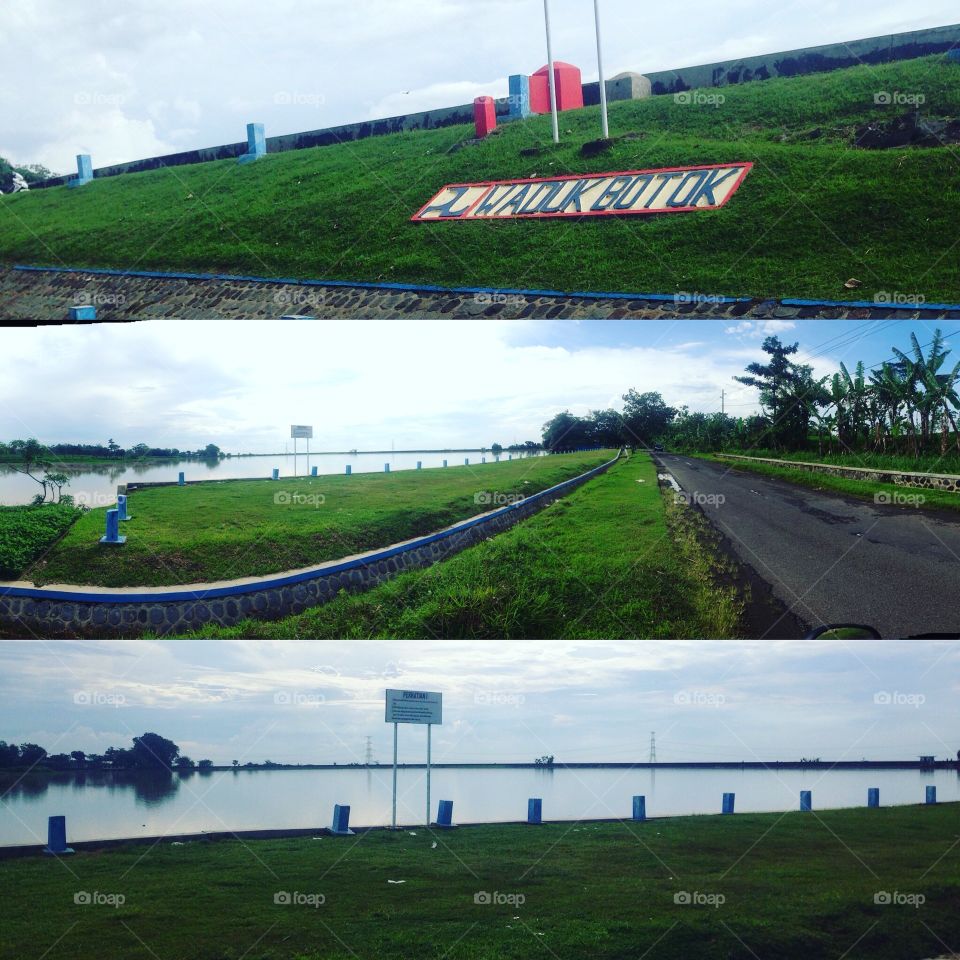 Location in waduk botok sragen jawa tengah indonesia