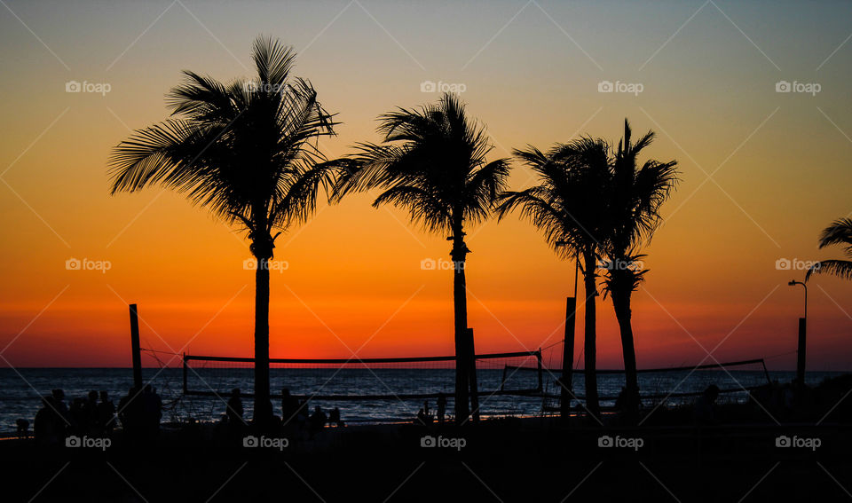 Sunset volleyball