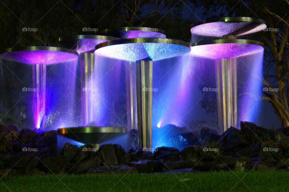 Purple fountain