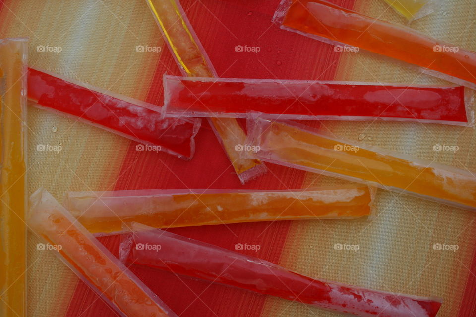 Summer Ice. Popsicles 