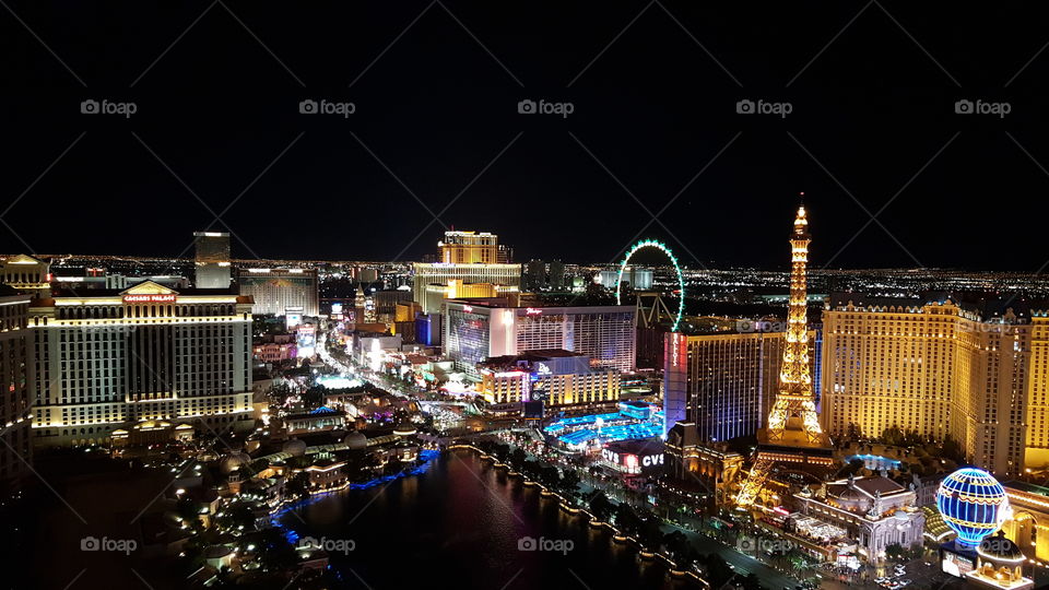 Las Vegas Night View from Cosmopolitan