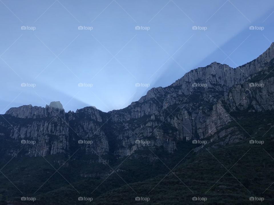 Light from the mountain