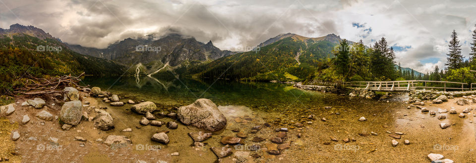 Mountains and tarn