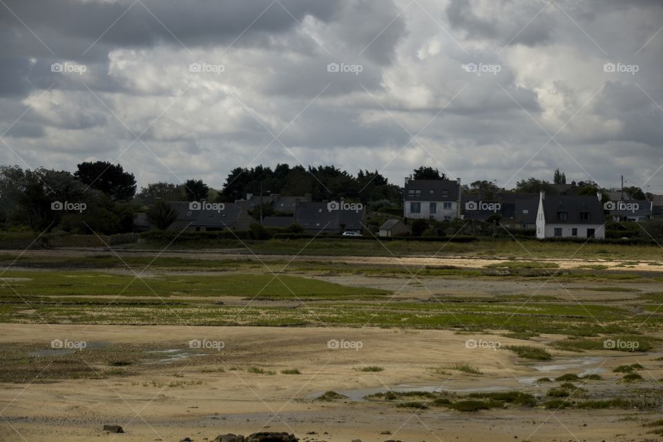 clouds over the city