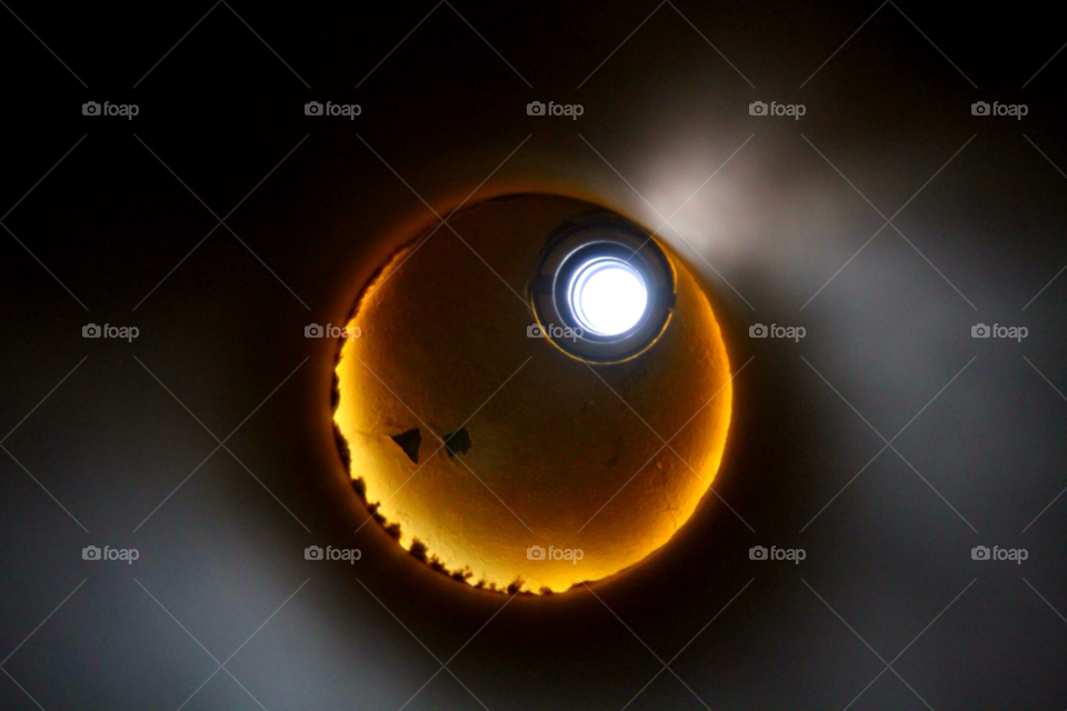 yellow black sun hole by kanoldfoto