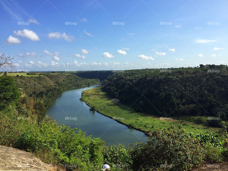 Chavon River and landscape