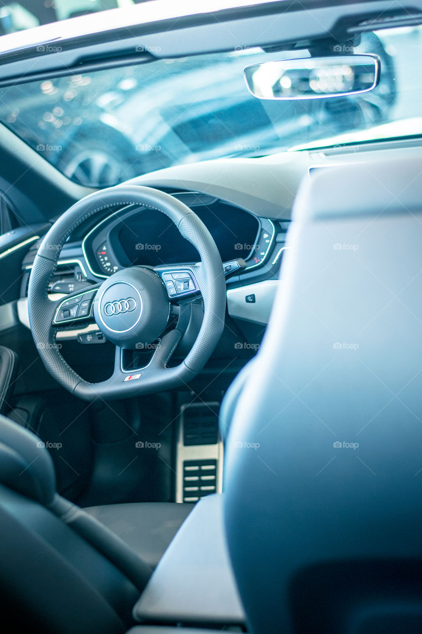 interior of a luxury Audi car