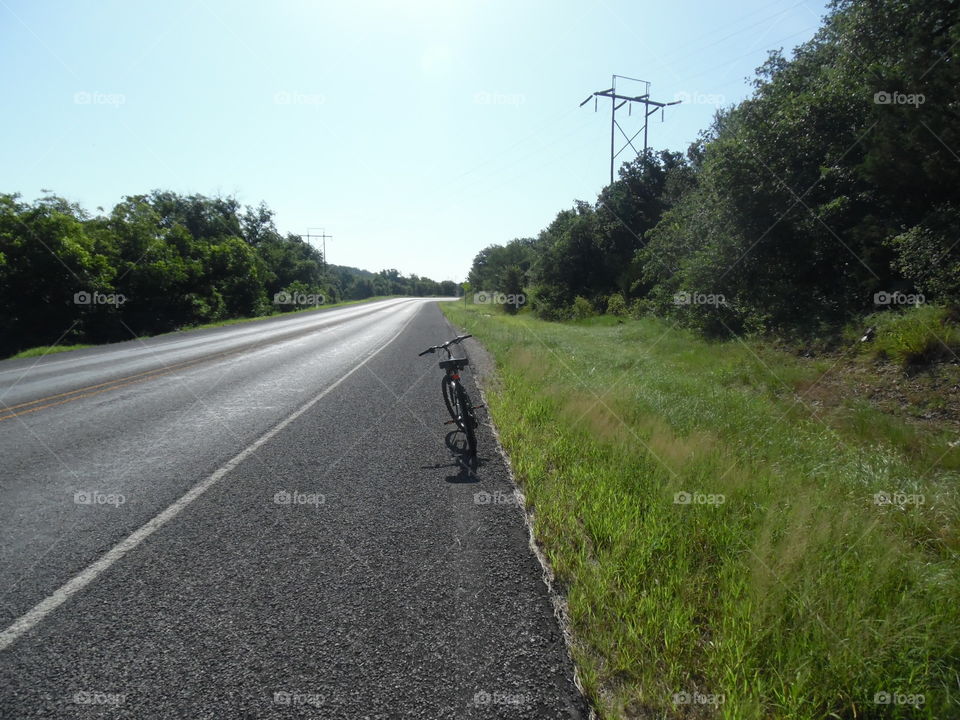 my mountain bike 🚲. I had to stop ✋ several times to rest this morning while out exploring