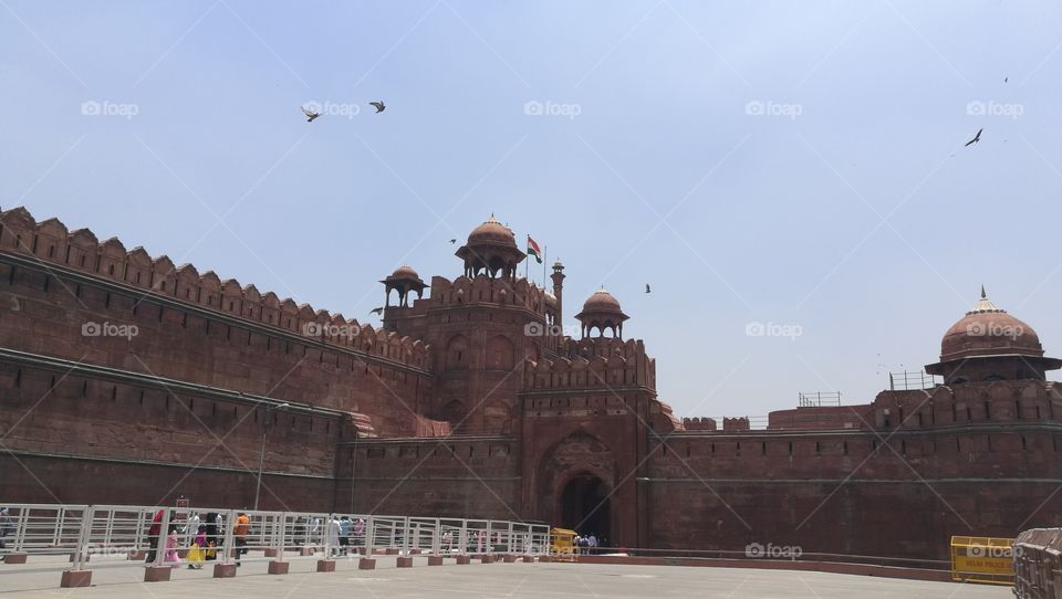 red fort,delhi, india