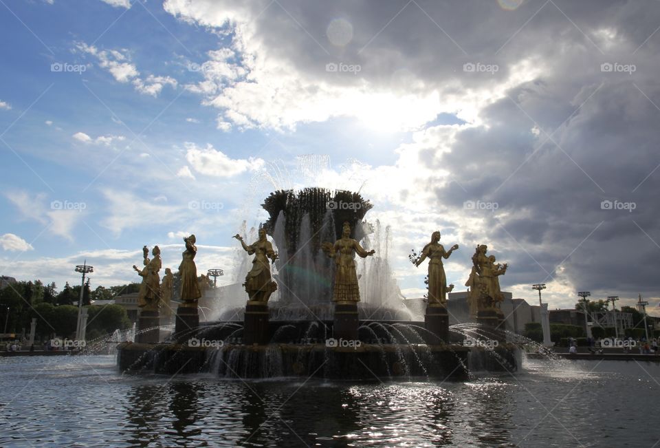 Moscow, VDNH, Fountain of Friendship of Peoples