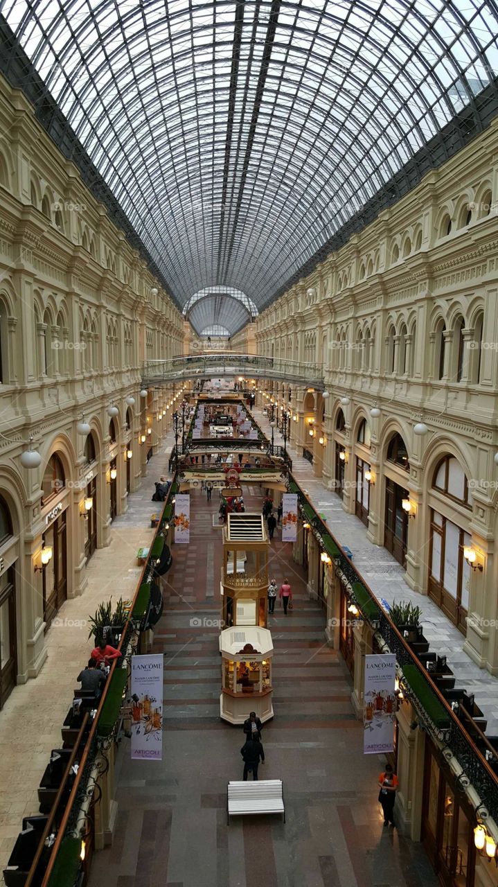 GUM oldest shopping mall in Moscow