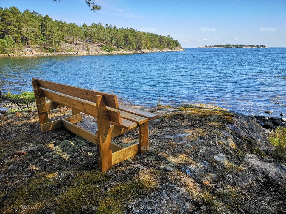 Bench with sea view