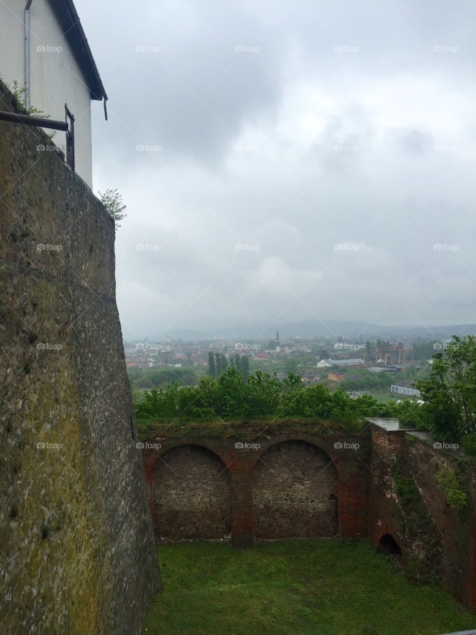 Near a castle wall there is always a feeling of security