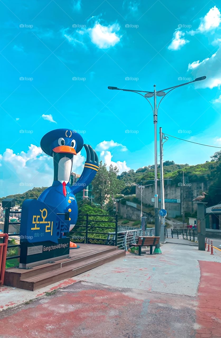bid mascot duck in korean