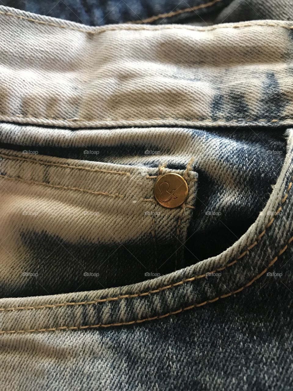 Close up jeans pocket detail fashion