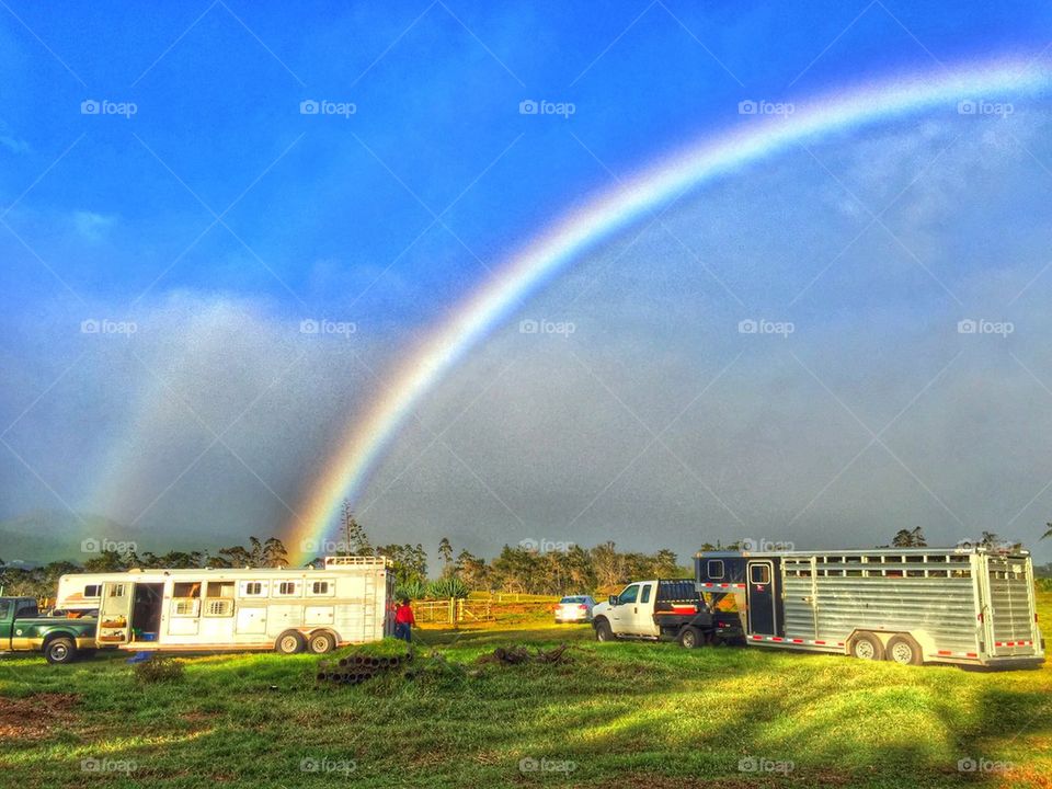 Double Rainbow over Parker Ranch 