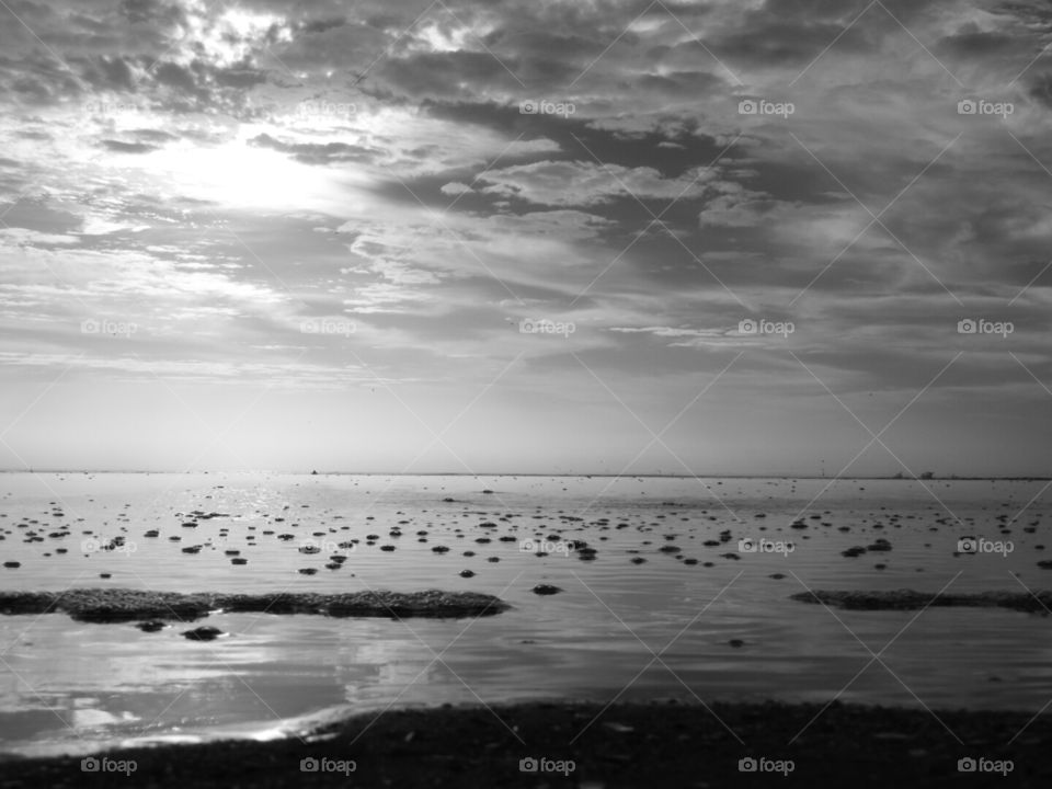 The view from beach level.