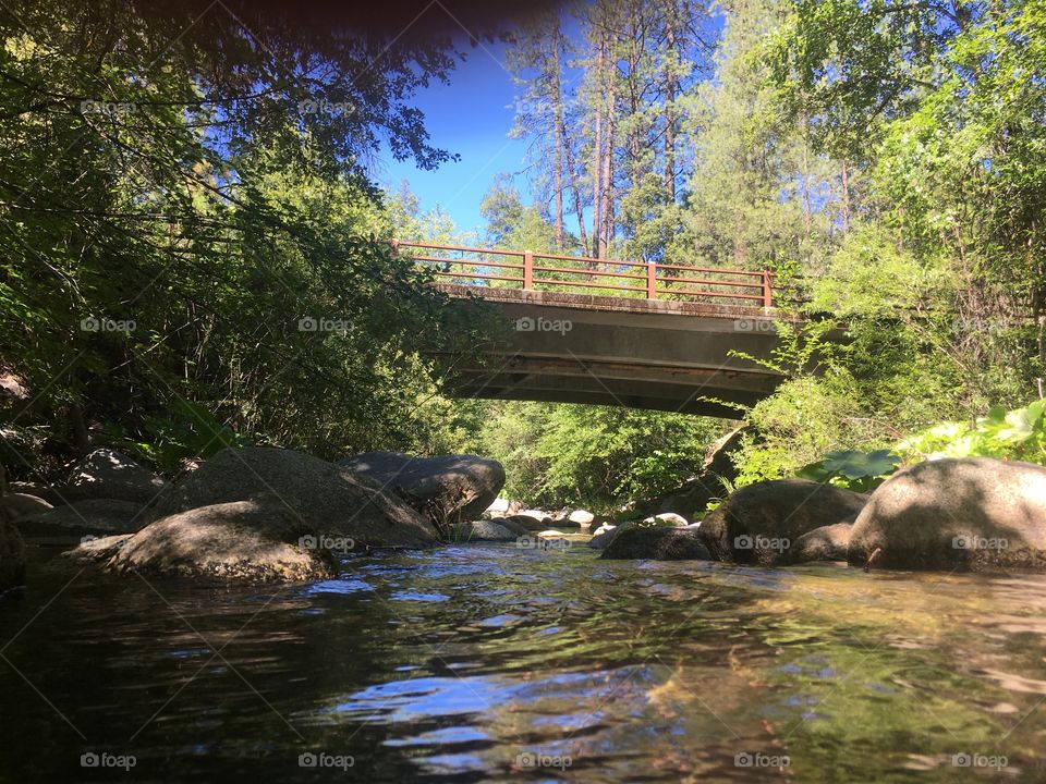Creek and bridge 