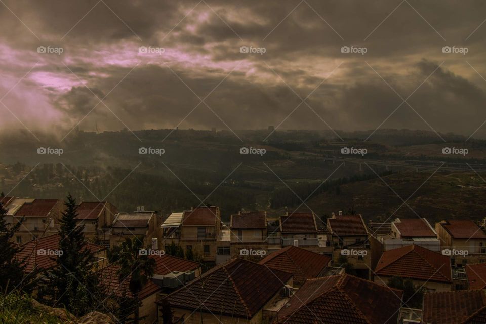 Jerusalem on a winter day