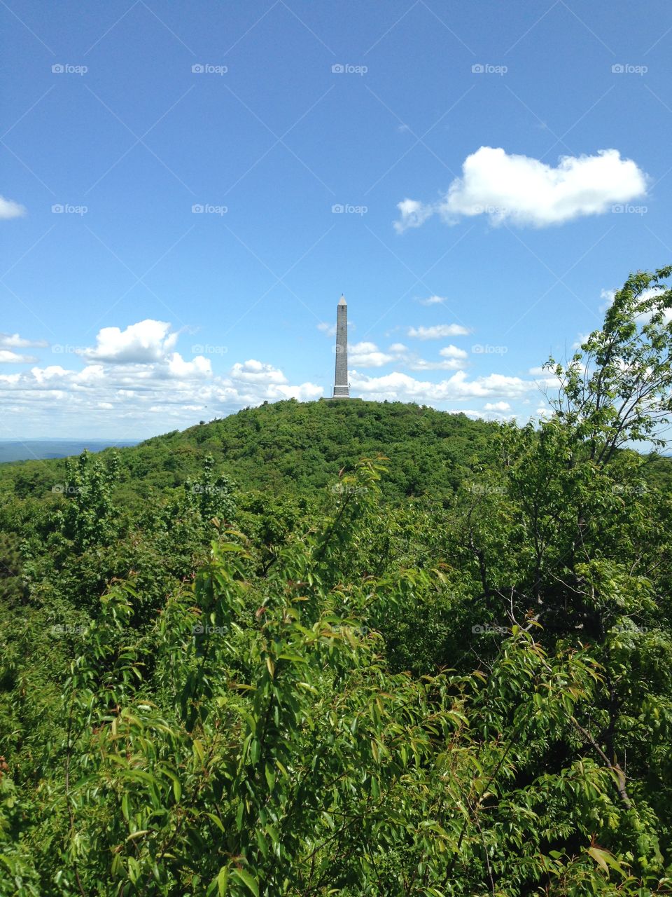 Monument on hill top